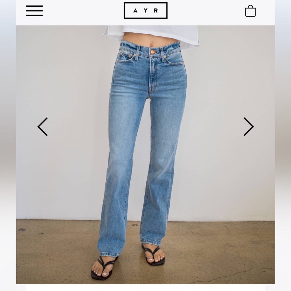 AYR “The Sugar” Jeans in Coconut Milk